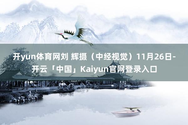 开yun体育网 刘 辉摄(中经视觉) 11月26日-开云「中国」Kaiyun官网登录入口