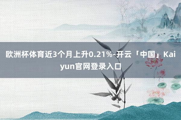 欧洲杯体育近3个月上升0.21%-开云「中国」Kaiyun官