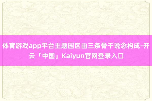 体育游戏app平台主题园区由三条骨干说念构成-开云「中国」Kaiyun官网登录入口